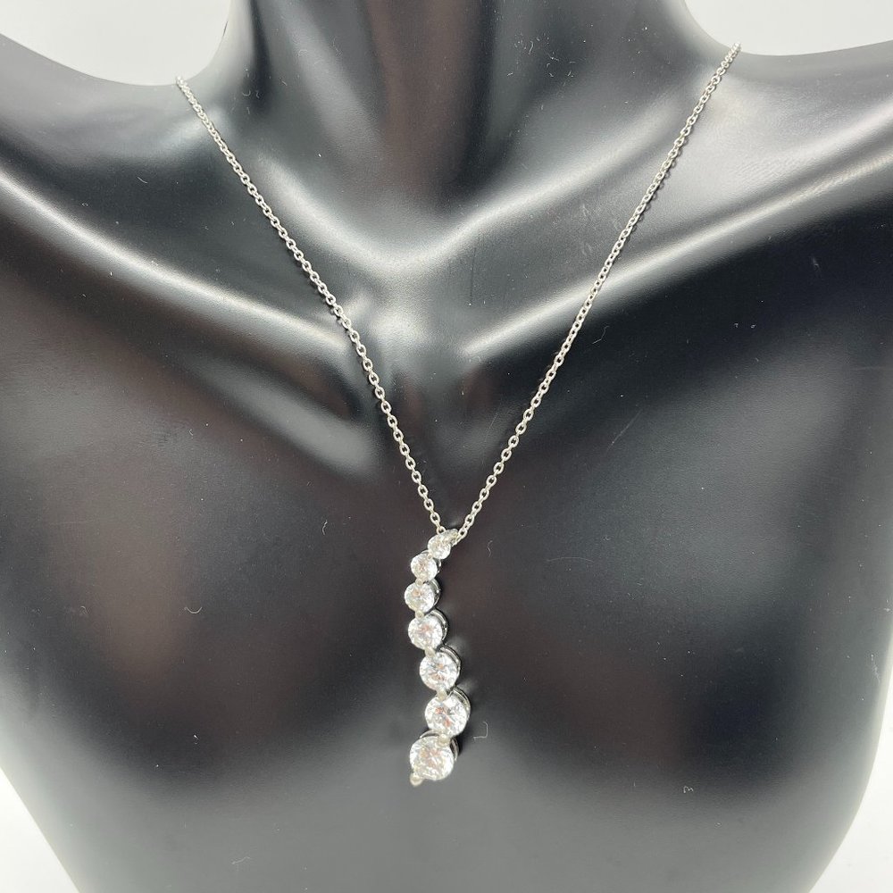 Stainless Steel 7 pcs Diamond Cut Necklace